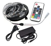 Taśma LED ZESTAW 5m RGB 5050 60/M pilot RF17 +zasi