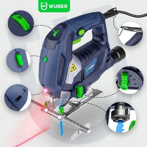 WYRZYNARKA PIŁA DO DREWNA METALU PRZECINARKA LASER + 10 BRZESZCZOTÓW na Arena.pl