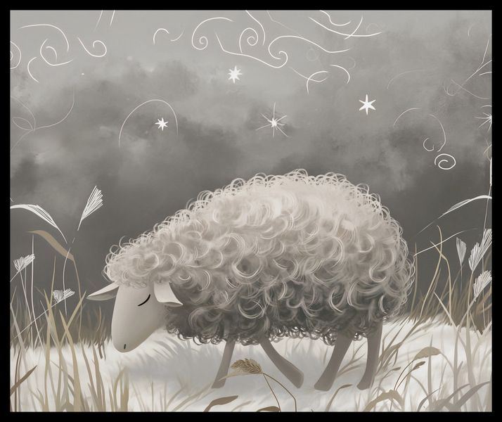 Plakat 60x50cm Bujna Owca zdjęcie 2