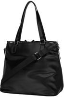 TOREBKA DAMSKA MONNARI Czarna Na Ramię SHOPPER Długi Pasek Saszetka Ćwieki