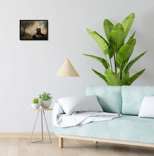 Plakat 35x25cm Czarny Kot na Arena.pl