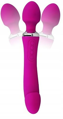 LUKSUSOWY WIBRATOR DAMSKI 2w1 PODGRZEWANY DO 45stC - USB DAWCA ORGAZMÓW na Arena.pl