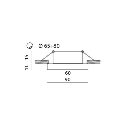 Okrągły pierścień do opraw LUMO7N czarny na Arena.pl