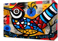 Obraz 40x30cm Ptak Na Wznak