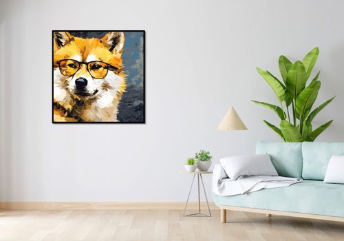 Plakat 90x90cm Intelektualny Psiak na Arena.pl