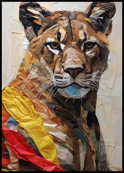 Plakat 67,5x95cm Papierowy Tygrys zdjęcie 2
