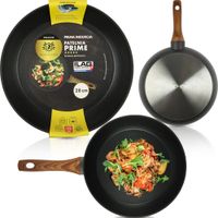 PATELNIA ALUMINIOWA 28CM TRADYCYJNA INDUKCJA GAZ NIEPRZYWIERAJĄCA NON STICK