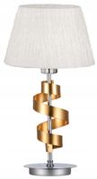Candellux Lampa Stołowa DENIS Chrom 46cm 1xE27 Metal/Abazur