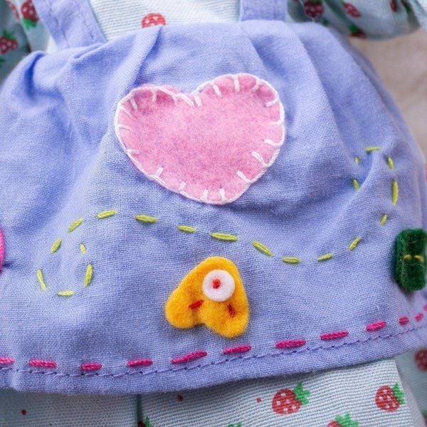 Lalka szmacianka przytulanka Gosia 28 cm zdjęcie 4