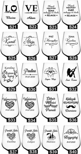 KIELISZEK do wina z grawerem na DZIEŃ KOBIET URODZINY kieliszek XXL na Arena.pl