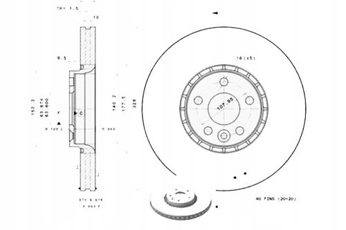 TARCZA HAM PRZOD 328X30 V BREMBO na Arena.pl