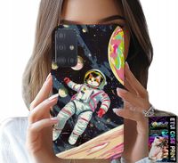 ETUI DO SAMSUNG GALAXY A71 - KOCI ASTRONAUTA KOT KOSMOS OBUDOWA CASE