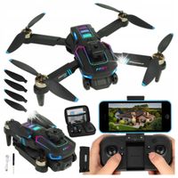 DRON 2 KAMERY WiFi PODGLĄD SILNIKI BEZSZCZOTKOWE UNIKANIE PRZESZKÓD ZABAWKA