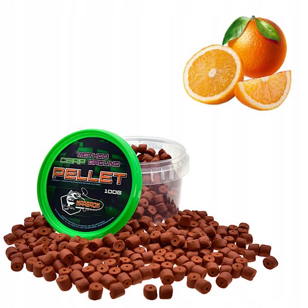 PELLET HACZYKOWY MARGROM 8mm 100g Pomarańcz zdjęcie 1
