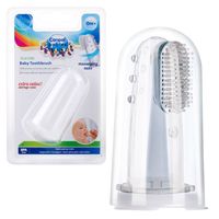 CANPOL Pierwsza szczoteczka do zębów z wypustkami do masażu dziąseł