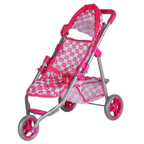 WOOPIE ROYAL Trójkołowa Spacerówka Wózek dla Lalek Serce Róż na Arena.pl