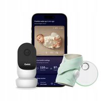 Niania elektroniczna OWLET Cam 2 + monitor oddechu Dream Sock Miętowy