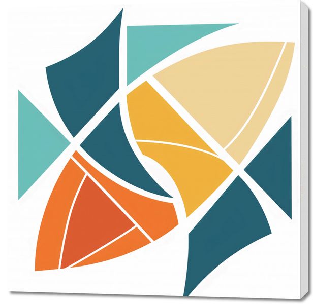 Obraz 100x100cm Geometria Wiatru zdjęcie 1