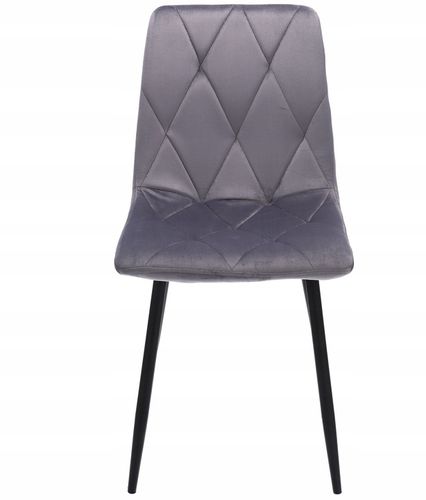 4 x krzesło tapicerowane pikowane welur nowoczesne na Arena.pl