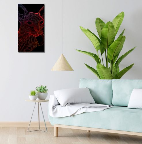 Obraz 30x60cm Cyfrowa Kocica na Arena.pl