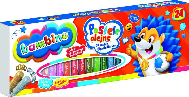 BAMBINO Pastele olejne 24 kolory zdjęcie 1