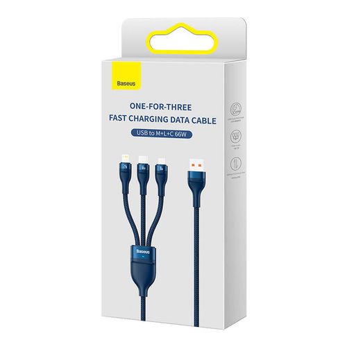 kabel usb 3w1 baseus flash series, usb-c + micro usb + lightning na Arena.pl