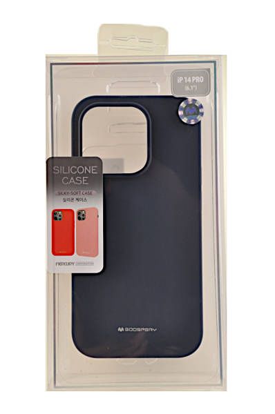 Etui Mercury Goospery Silicone do Apple iPhone 14 Pro granatowy zdjęcie 5