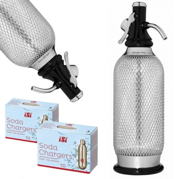 SYFON DO WODY SATURATOR ISI CLASSIC 1L + 20 NABOI | ZESTAW zdjęcie 1