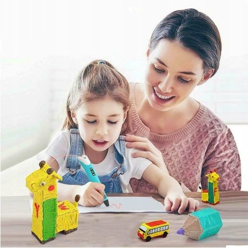 DŁUGOPIS 3D Dla Dzieci DRUKARKA 3D WKŁADY 150M Akcesoria Szablony Zestaw XL na Arena.pl