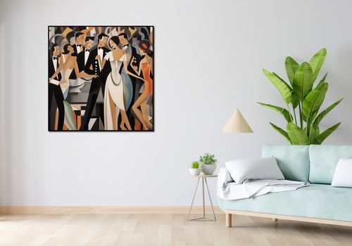 Plakat 100x100cm Bal w Art Deco na Arena.pl