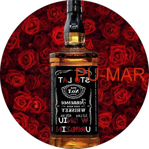 Opłatek na tort Urodziny Jack Daniels Whisky Drink Kieliszek Tekst Gratis na Arena.pl