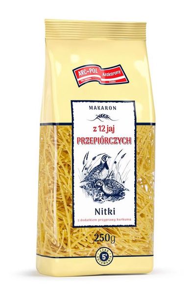 Arc-Pol Makaron nitki 12 jajeczny 250 g zdjęcie 2