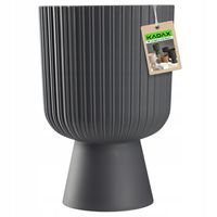 KADAX Doniczka Osłonka Donica Gazon 18cm Antracyt