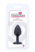 mały silikonowy korek analny z różowym diamentem dream toys