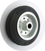 KOŁO METAL-GUMA 100MM BEZ OBUDOWY+OŚKA 11 - KL100 LM