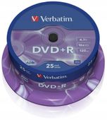 Płyta DVD Verbatim DVD+R 4,7 GB 25 szt.