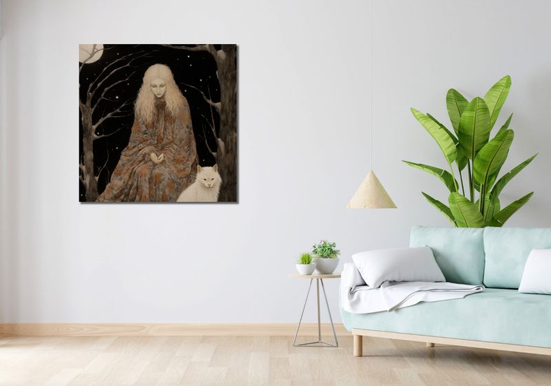 Obraz 90x90cm Stróżka Leśna zdjęcie 2