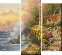 90 80CM OBRAZ T3 ELEM DOMEK LATARNIKA DRUK ŚCIENNY