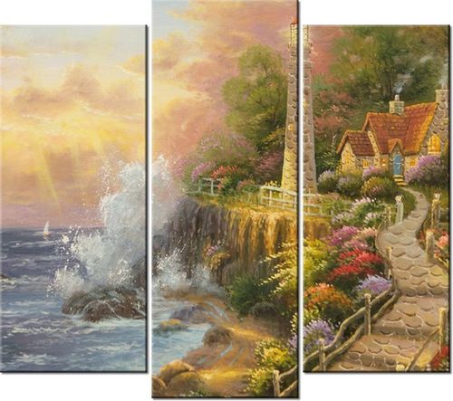 90 80CM OBRAZ T3 ELEM DOMEK LATARNIKA DRUK ŚCIENNY na Arena.pl