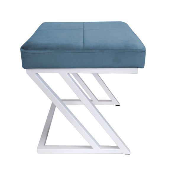 Pufa ZETA LOFT taboret podnóżek podstawa biała MG33 zdjęcie 2