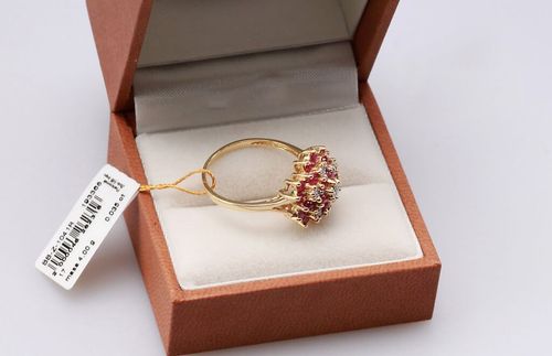 Złoty pierścionek PZD1600R - Diament na Arena.pl