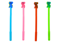 Długopis Z Dinozaurem Zatyczka Czarny Wkład Mix Różowy Niebieski 0.5mm