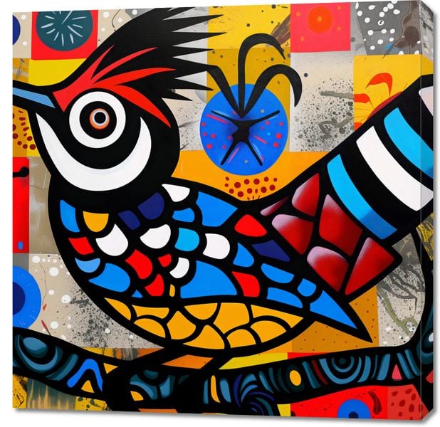 Obraz 90x90cm Ptak Na Wznak zdjęcie 1
