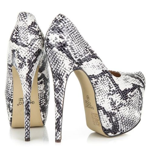 Szpilki Na Platformie Snake Print r.38 na Arena.pl
