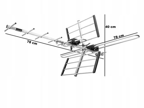 ANTENA ZEWNĘTRZNA KIERUNKOWA TV NAZIEMNEJ COMBO MUX8 DVB-T2 4K ULTRA na Arena.pl