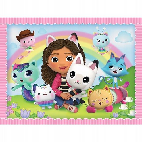 KOCI DOMEK GABI 2W1 GRA MEMO MEMORY + PUZZLE na Arena.pl