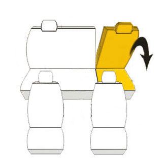 Pokrowce MIAROWE do VW Golf IV 4 bez podł. P4 zdjęcie 3