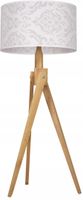 LAMPA PODŁOGOWA TRÓJNÓG, DREWNO, różne RODZAJE