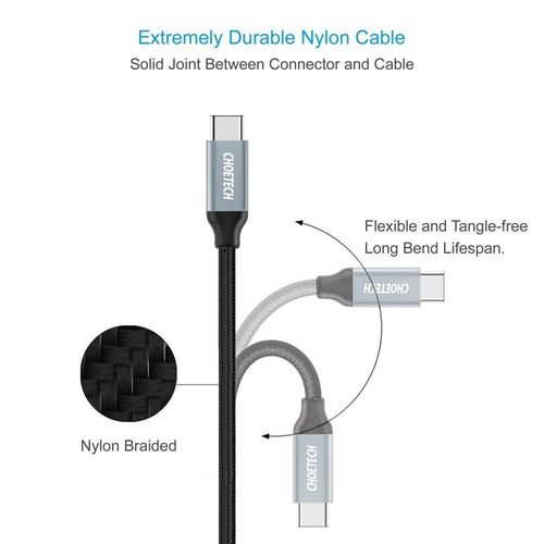 KABEL CHOETECH USB-C 2M DO SAMSUNG NOKIA XIAOMI na Arena.pl
