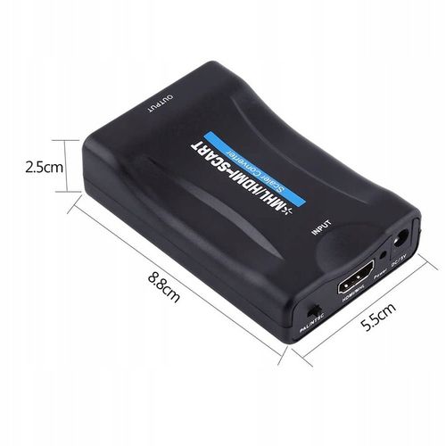 Konwerter Adapter HDMI 1080P 50Hz/60Hz na SCART Sygnał Cyfrowy Na Analogowy na Arena.pl